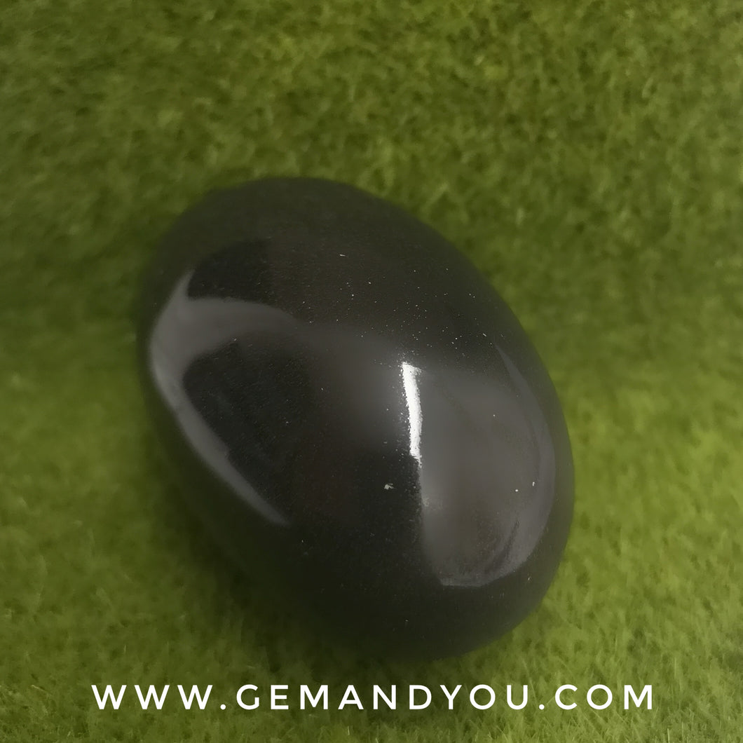 Black Shiva Lingam Egg 67mm*41mm