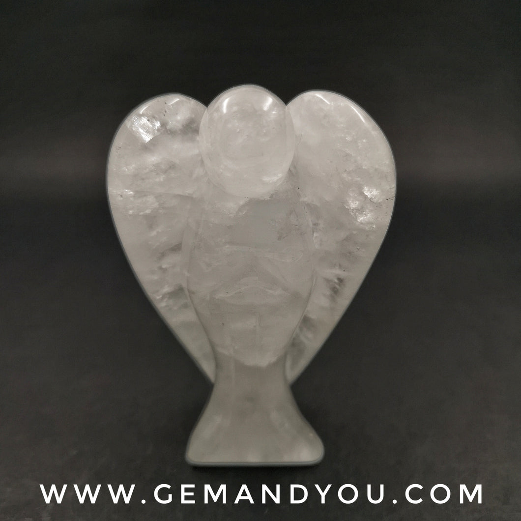 Clear Quartz Carving Angel (H: 3