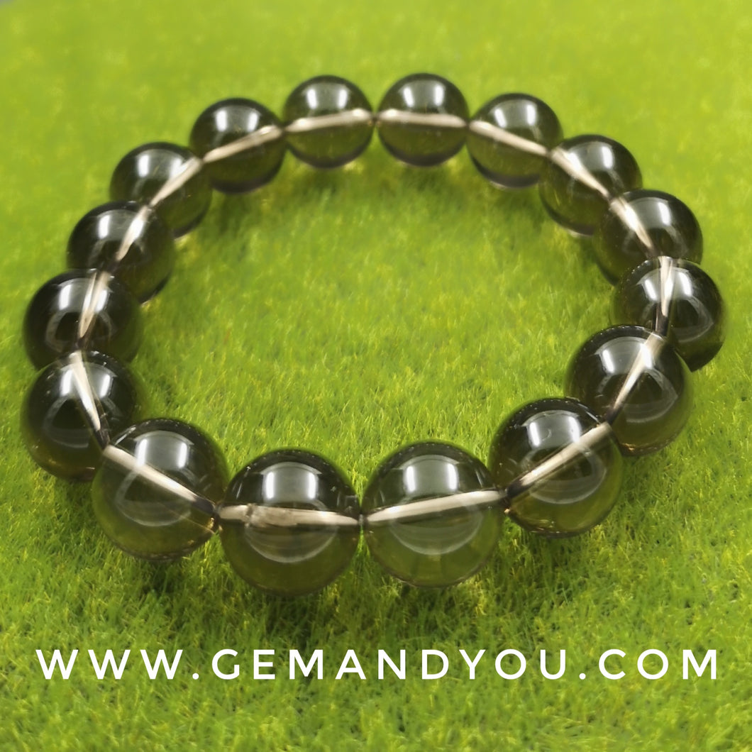 Smoky Quartz Bracelet 12mm