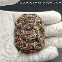 Load image into Gallery viewer, Powerful SamRoiYod Relic Stone Carving Pendant-53mm*41mm*15mm