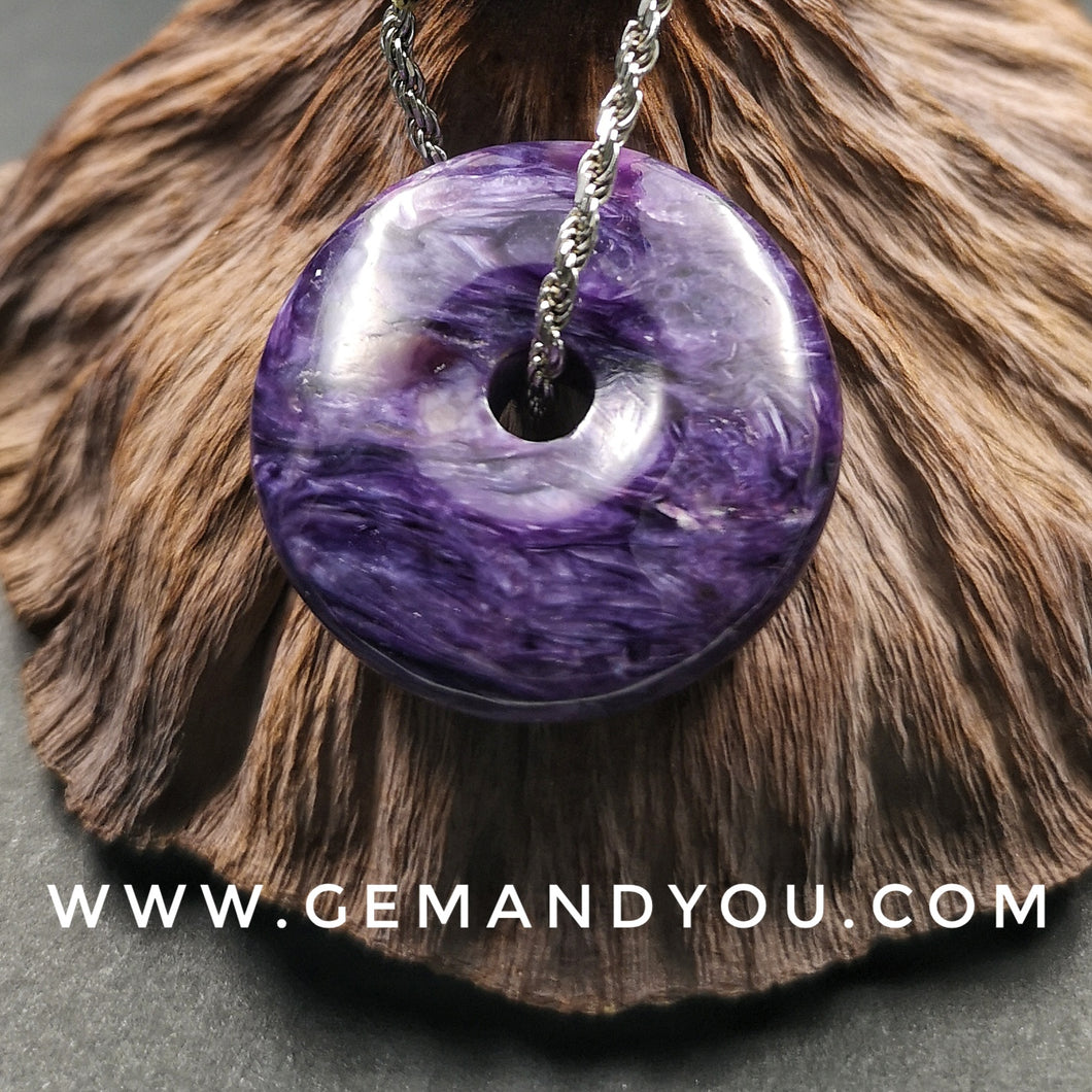 Charoite Pendant 30mm*9mm