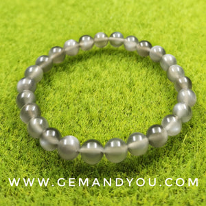 Black Moon Stone Bracelet 7mm