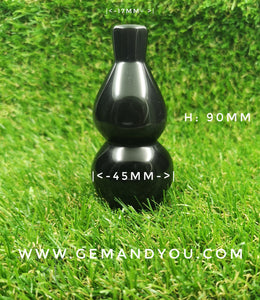 Natural Rainbow Obsidian Carving Gourd(Wu Lou) 90mm*45mm*17mm