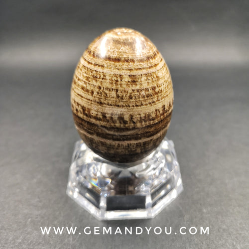 Brown Aragonite Egg 57mm*42mm
