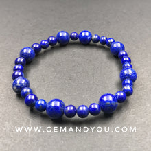 Load image into Gallery viewer, Lapis Bracelet 9mm&amp;6mm