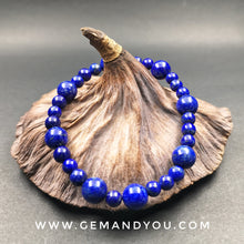 Load image into Gallery viewer, Lapis Bracelet 9mm&amp;6mm