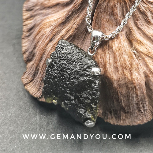Moldavite Pendant 26mm*26mm*9mm