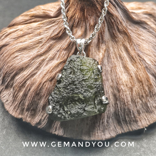 Moldavite Pendant 23mm*24mm*10mm