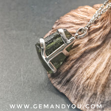 Load image into Gallery viewer, Moldavite Pendant 23mm*24mm*10mm