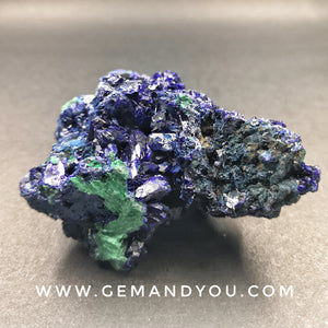 Azurite with Malachite Raw Mineral Specimen 91mm*61mm*39mm