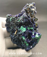 Load image into Gallery viewer, Azurite with Malachite Raw Mineral Specimen 91mm*61mm*39mm