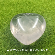 Load image into Gallery viewer, Icy Rose Quartz Carving Heart 45mm*43mm*22mm