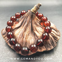 Load image into Gallery viewer, Blood Amber Bracelet 11mm