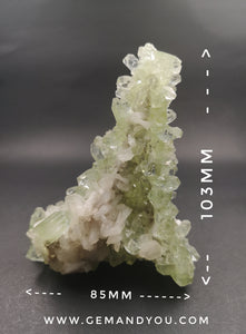 Green Apophylite Raw Mineral Specimen 103mm*85mm*41mm