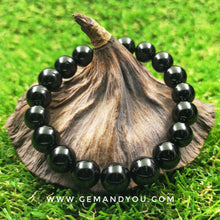 Load image into Gallery viewer, Black Tourmaline Bracelet Round 10mm