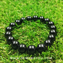 Load image into Gallery viewer, Black Tourmaline Bracelet Round 10mm