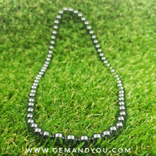 Load image into Gallery viewer, Hematite Necklace 8mm