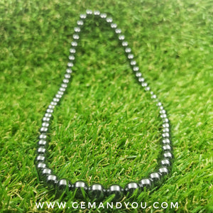 Hematite Necklace 8mm