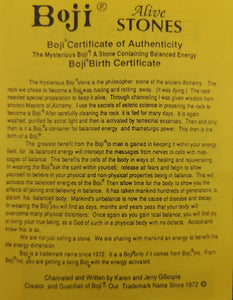 Rare Boji Stone Pair from USA with Certificate