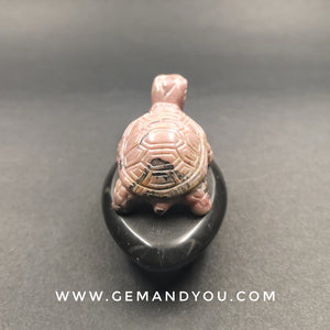 Rhodonite Turtle Carving 55mm*35mm*35mm