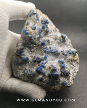 Load image into Gallery viewer, Blue Spinel Crystal On Matrix 107mm*90mm*51mm  459gram