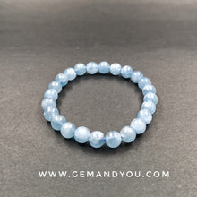 Load image into Gallery viewer, Aquamarine Bracelet 7mm