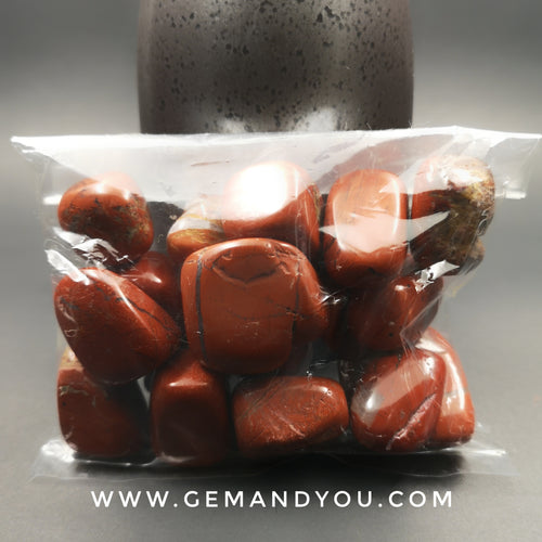 Red Jasper Tumbled Stone Pack (200gram)