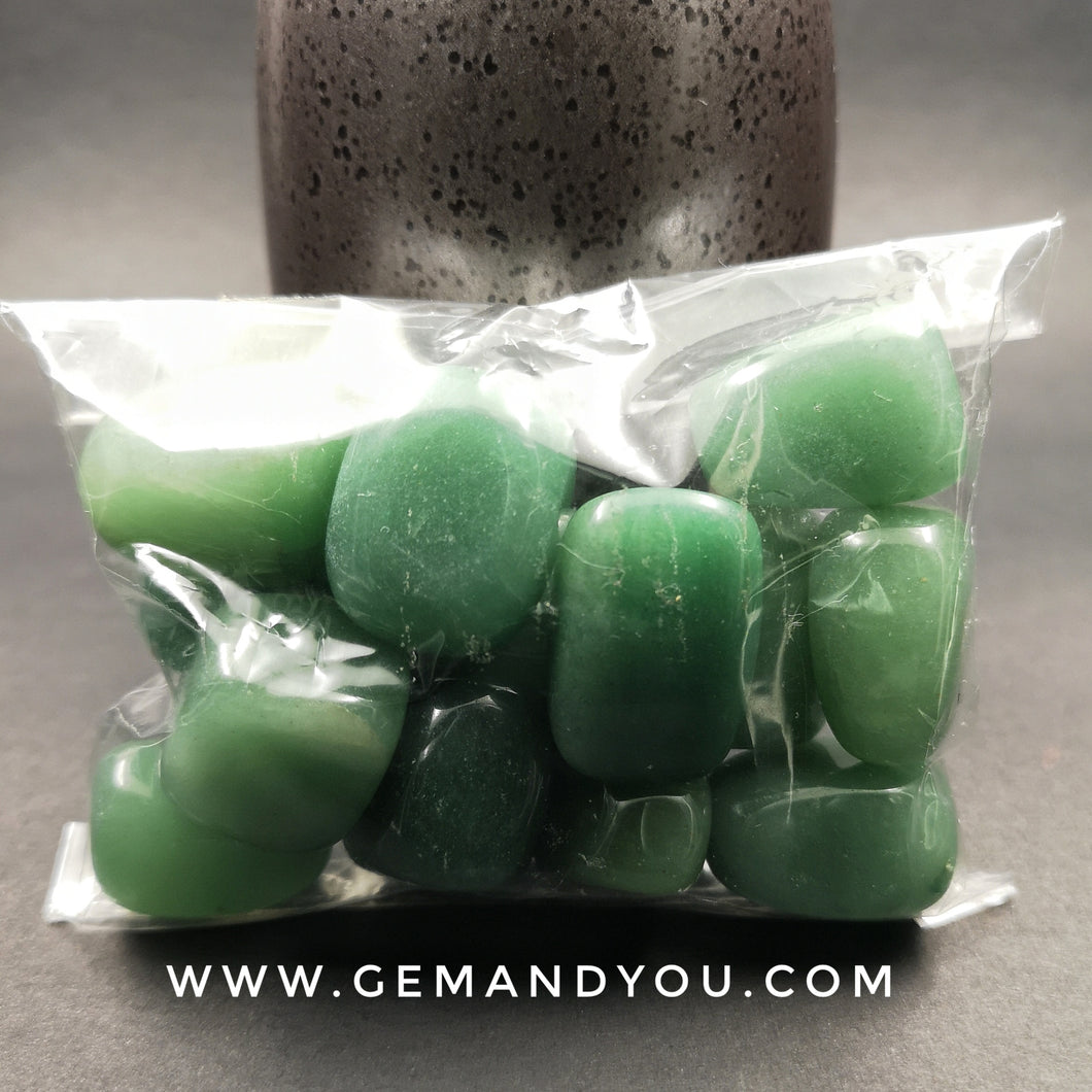 Green Adventurine Tumbled Stone Pack (200gram)