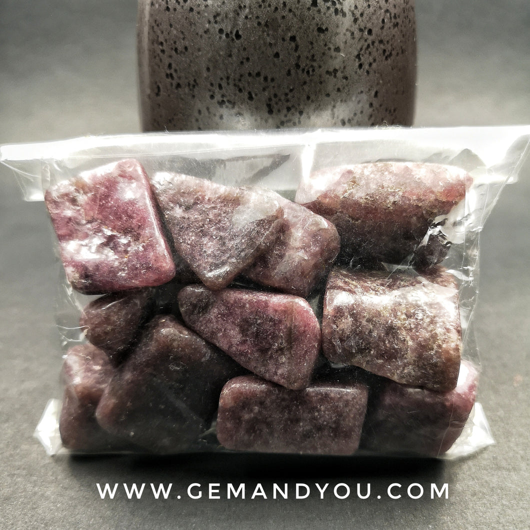Lepidolite Tumbled Stone Pack (200 gram)