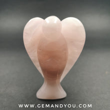Load image into Gallery viewer, Rose Quartz Carved Angel 3&quot;