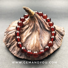 Load image into Gallery viewer, Red Garnet Bracelet 8mm