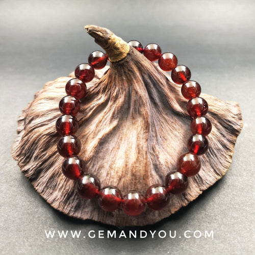 Red Garnet Bracelet 8mm