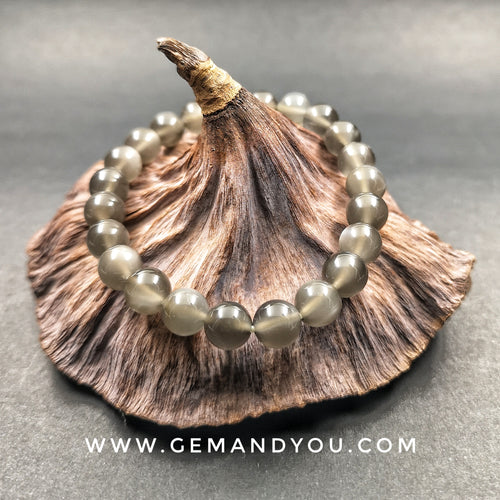 Black Moon Stone Bracelet 8mm