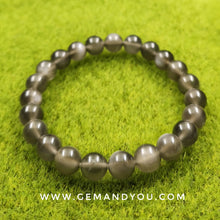 Load image into Gallery viewer, Black Moon Stone Bracelet 8mm