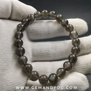 Black Moon Stone Bracelet 8mm