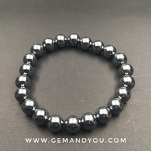 Load image into Gallery viewer, Terahertz Stone Bracelet 8mm Round