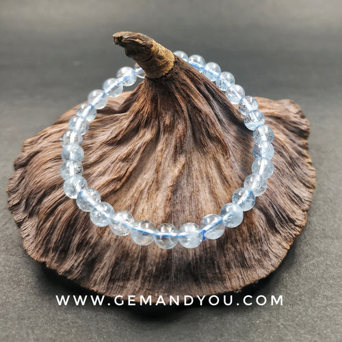 Aquamarine Bracelet 6mm