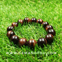 Load image into Gallery viewer, Red Tiger Eye Bracelet 13mm
