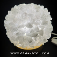 Load image into Gallery viewer, Clear Quartz LED lamp 110mm*110mm