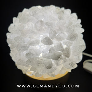 Clear Quartz LED lamp 110mm*110mm