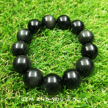 Load image into Gallery viewer, Rainbow Obsidian Bracelet 18mm