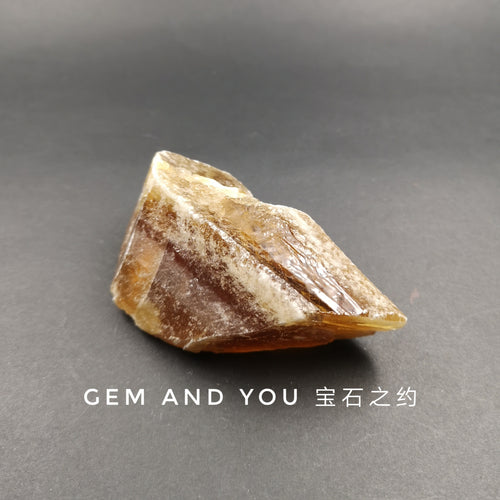 Golden Honey Calcite Raw Specimen 76mm*43mm*30mm