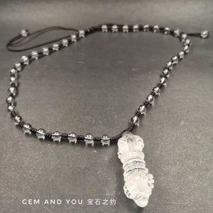 Clear Quartz Necklace-Vajra