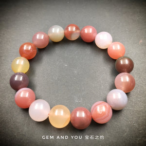 Yanyuan Agate Candy Colour Bracelet 12mm