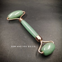 Load image into Gallery viewer, Green adventurine massage wand/massage roller