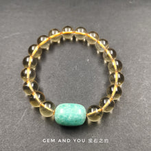 Load image into Gallery viewer, Citrine(10mm)+Amazonite Bracelet