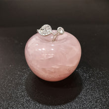Load image into Gallery viewer, Rose Quartz Apple Carving 45mm*42mm