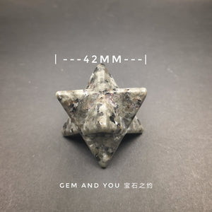 Yooperlite Merkaba Star Carving 42mm