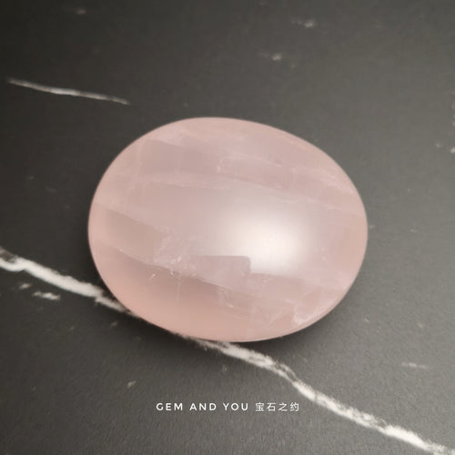 Rose Quartz Polished Palm Stone 60mm*50mm*25mm