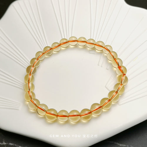 Citrine Bracelet 7mm